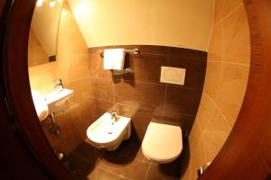 Koupelna v ubytování Hotel Fortna