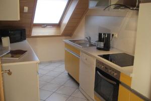 Kuchyň nebo kuchyňský kout v ubytování Ferienwohnung in der Vulkaneifel + 17 fotografií