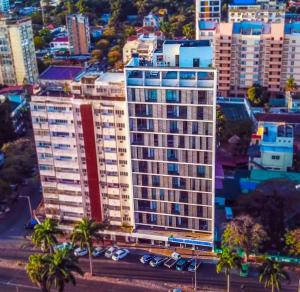Budova, kde se aparthotel nachází