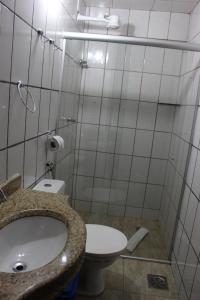 Koupelna v ubytování Pousada Caminho Dos Escravos