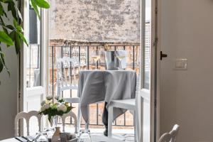 Ein Sitzbereich in der Unterkunft Di Lorenzi Albergo Diffuso