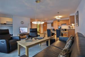 Kuchyň nebo kuchyňský kout v ubytování Ferienwohnung Steinmattstrasse