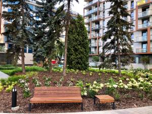 Vonkajšia záhrada v ubytovaní Living Point Residence