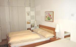 Posteľ alebo postele v izbe v ubytovaní Pension Hotel Mariahilf