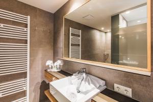 Koupelna v ubytování Hotel Vier Jahreszeiten