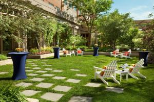 A garden outside Seaport Hotel® Boston