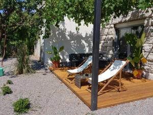 Vonkajšia záhrada v ubytovaní Apartment Sofia