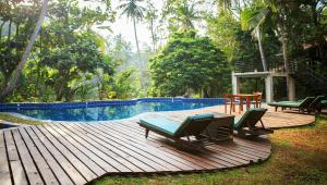 Бассейн в Jungle Village Unawatuna или поблизости