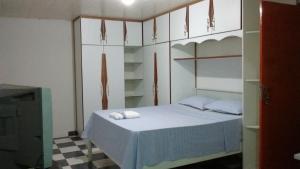 Katil atau katil-katil dalam bilik di Soledade Pousada e Apart Hotel