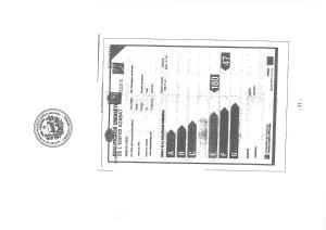 Certifikát, hodnocení, plakát nebo jiný dokument vystavený v ubytování LV02