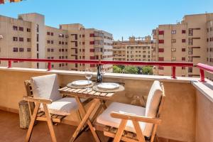 Balkón alebo terasa v ubytovaní Apartamento Parque litoral