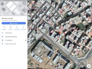a screenshot of a map of a street at luxury apartments in Asilah