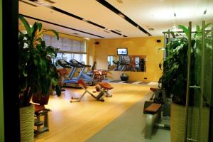 Fitness centrum a/nebo fitness zařízení v ubytování Garni Hotel Aleksandar