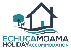 a logo for a childcare organization with a house and a tree at Sleepy Shackell - Echuca Moama Holiday Accommodation in Echuca