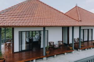 Balkón nebo terasa v ubytování Candra Cottage