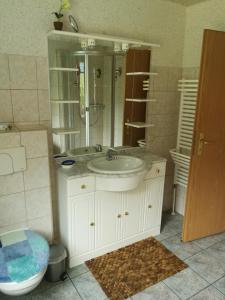 Ein Badezimmer in der Unterkunft FerienWohnung Gebhardt