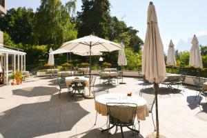 Vonkajšia záhrada v ubytovaní Hotel Lichtenstern