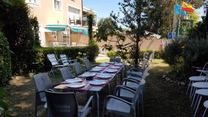 A garden outside Hostal de la Playa