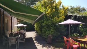 A garden outside Hostal de la Playa