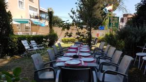 A garden outside Hostal de la Playa