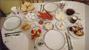 Možnosti snídaně pro hosty v ubytování Pospolita Guest House