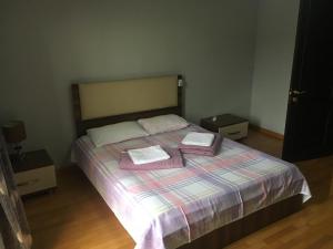 Giường trong phòng chung tại Gurami Guest House 1