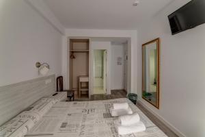 Koupelna v ubytování Hostal Lar