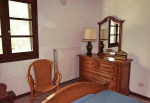 A bed or beds in a room at Seaside Villa in Alikes, Chalkida
