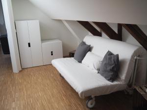 Ένα ή περισσότερα κρεβάτια σε δωμάτιο στο Uferlos