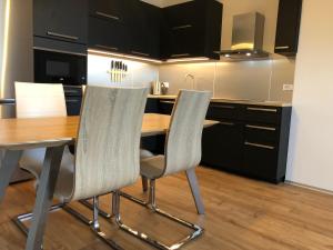 Kuchyňa alebo kuchynka v ubytovaní Apartmán Jestřáb