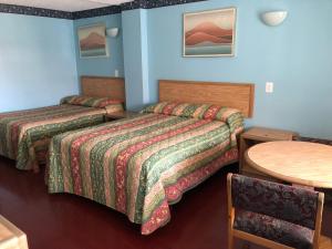 Un pat sau paturi într-o cameră la Chester Inn Motel