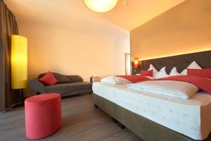Voodi või voodid majutusasutuse Hotel Gantkofel toas