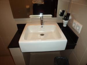 Koupelna v ubytování Drego Hotel