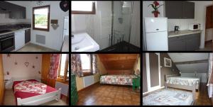 Kuchyň nebo kuchyňský kout v ubytování chalet trois étoiles + 14 fotografií