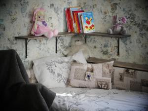 Postel nebo postele na pokoji v ubytování Venkovské apartmány Tiché pastviny