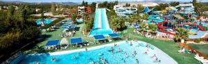 an aerial view of a water park with people in it at FAME - Marina baie des Anges in Villeneuve-Loubet