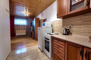 A kitchen or kitchenette at Apartmánový dom RED