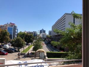 Utsikt over Plovdiv, enten fra hotellet eller fra et annet sted