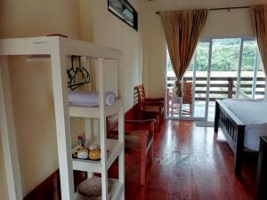 Χώρος καθιστικού στο Riverview Bungalows & GH