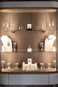 a display case in a store filled with lots of items at RAAS Jodhpur in Jodhpur