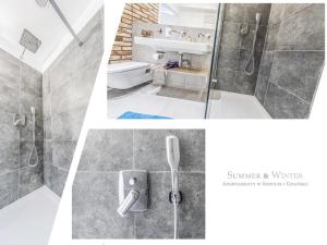 Kúpeľňa v ubytovaní Family Luxury Pure Old Town Apartament 1-8, 2 sypialnie i salon, parking pub, 60m2