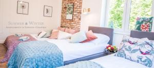 Posteľ alebo postele v izbe v ubytovaní Family Luxury Pure Old Town Apartament 1-8, 2 sypialnie i salon, parking pub, 60m2