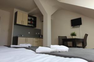 Posteľ alebo postele v izbe v ubytovaní Residence Vysta