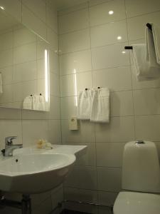 Koupelna v ubytování Laponia Hotell & Konferens