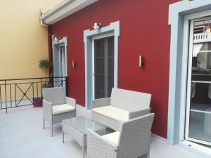 Balkón alebo terasa v ubytovaní Krioneri Suites Parga