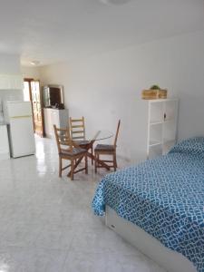 Łóżko lub łóżka w pokoju w obiekcie Large Loft Sueño Azul ocean view