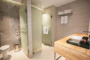 A bathroom at Hotel XYZ