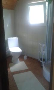 A bathroom at Domki WiliCamp