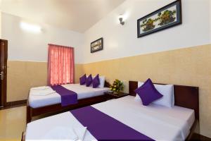 Botoum Hostel房間的床