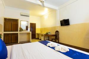 Botoum Hostel房間的床